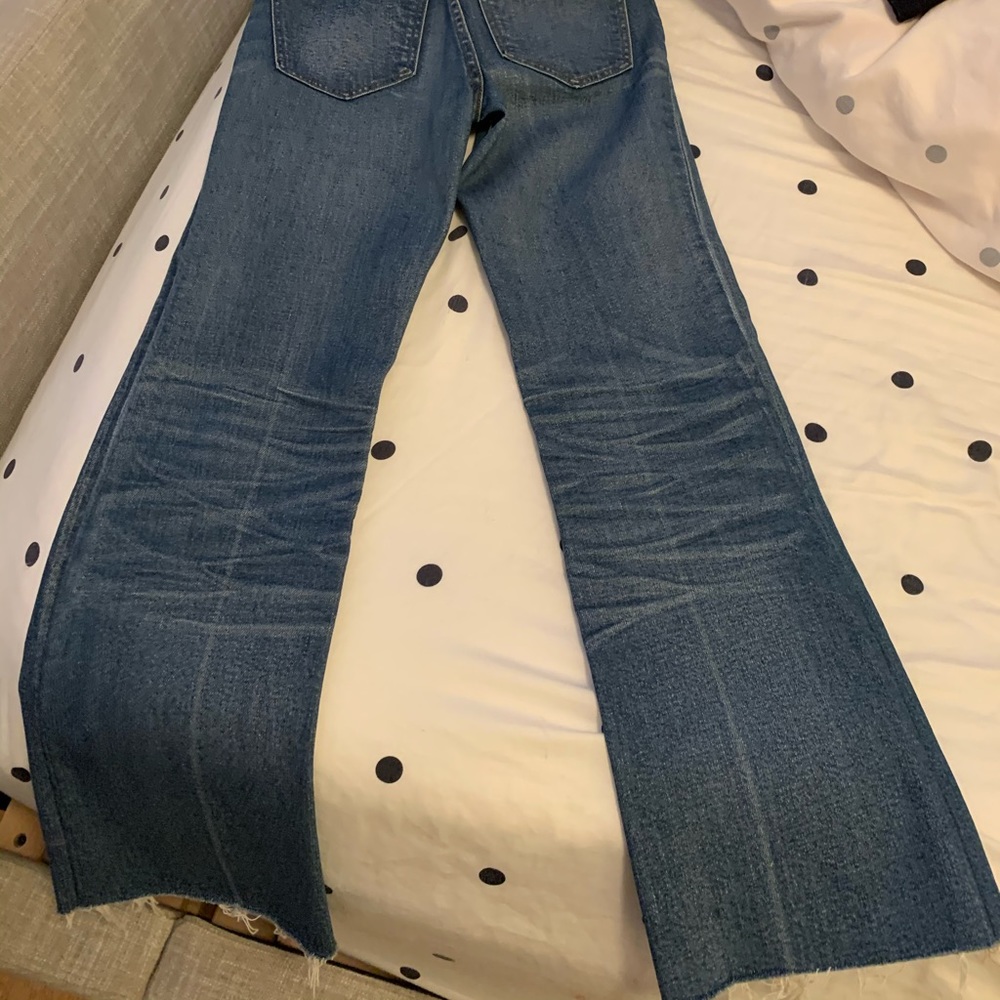 Madewell flea market flare crop jeans!